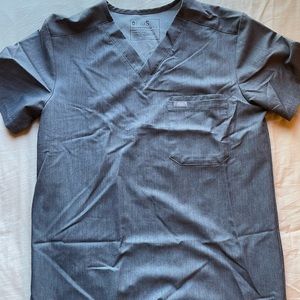 Figs Scrub Top - Dark Gray